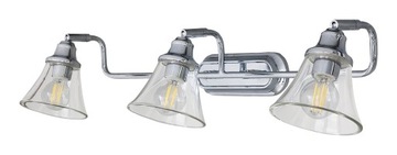 Kinkiet nad lustro łazienka IP44 chrom szkło 3209