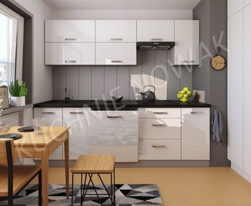 Кухонная мебель Torino I/ Bianka/ Grey Gloss Mdf