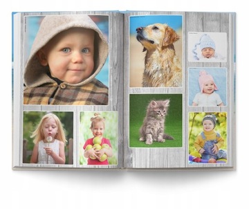 Фотокнига А4 вертикальная, 100 страниц, твердый переплет.