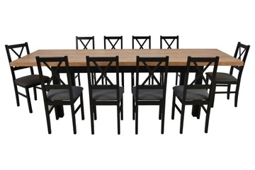 Zestaw stół S-7 100x200/300+ 10xkrzesło N-10-LOFT