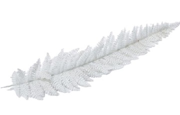 GAŁĄZKA LIŚĆ PAPROCI SZTUCZNE KWIATY BIAŁY 61cm