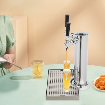 ВИННАЯ КОЛОННА ИЗ НЕРЖАВЕЮЩЕЙ СТАЛИ С ДВОЙНОЙ ГОЛОВКОЙ + ПОДДОН