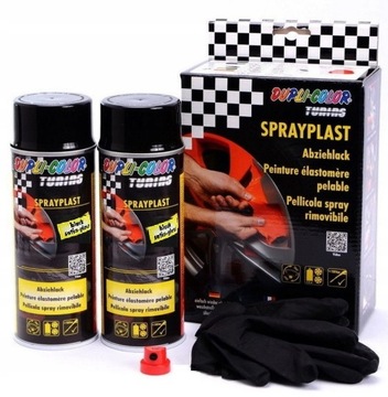 2x400ml ELASTYCZNA GUMA W SPRAYU czarny MOTIP
