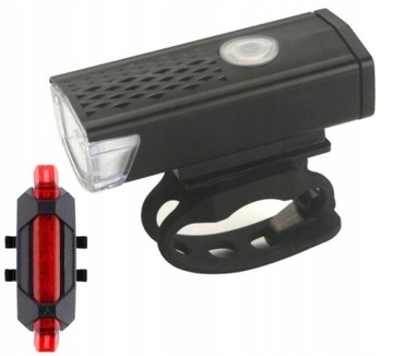 ОСВЕЩЕНИЕ ДЛЯ ВЕЛОСИПЕДА ПЕРЕДНЯЯ ЗАДНЯЯ ЛАМПА АККУМУЛЯТОРНАЯ БАТАРЕЯ USB CREE ЛАМПЫ НАБОР