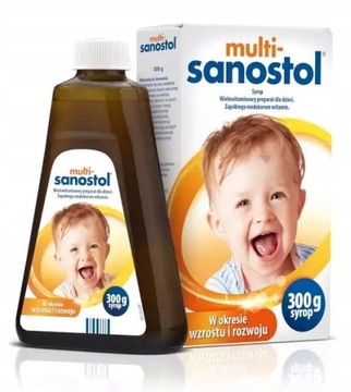 MULTI- SANOSTOL witaminy dla dzieci syrop 300 g