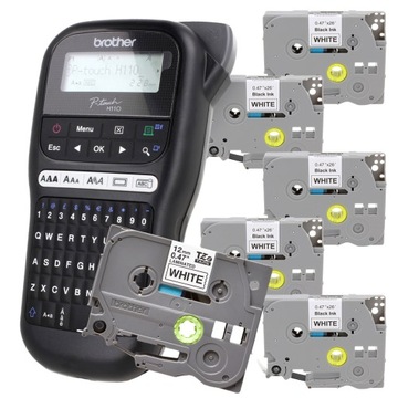Комплект принтера Brother PT-H110 + 5 лент TZE-231