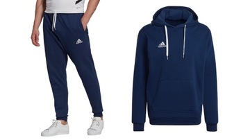 ADIDAS BAVLNENÁ TEPLÁKOVÁ SÚPRAVA ENTRADA 22 TMAVO MODRÁ r.S