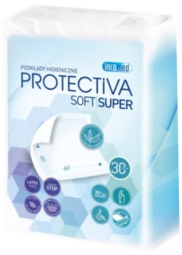 Пелюшки гігієнічні 60x60 см післяпологові на ліжко Protectiva Soft 30 шт.