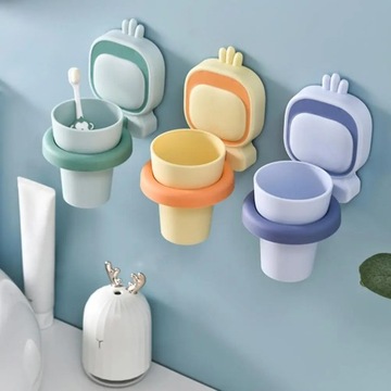 Подставка для зубных щеток, очаровательный мультяшный редис, настенная чашка для зубной щетки