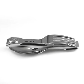 Roxon C2 składany zestaw sztućców kempingowy 2w1