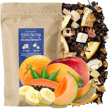 Herbata owocowa MIESZANKA SZEFA 50G kiwi papaya