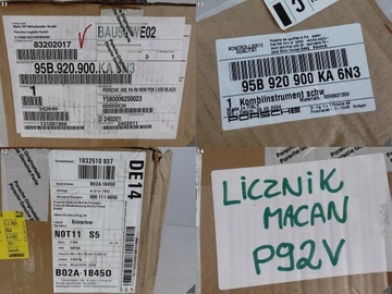 PORSCHE MACAN 95B FACELIFT 19- PDK PŘÍSTROJOVÁ DESKA BUDÍKY DISPLEJ LCD EVROPA