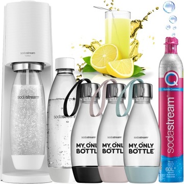 SATURATOR DO GAZOWANIA WODY SODASTREAM TERRA |1x BUTELKA 1L +3x 0,5L +NABÓJ