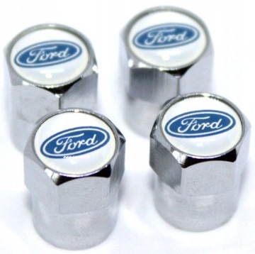 FORD NAKRĘTKI NA WENTYLE SREBRNE 4 SZT