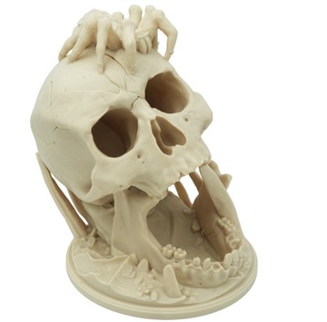 Череп «Поцелуй пустыни» с пауком - башня с кубиками - Череп «Поцелуй пустыни»