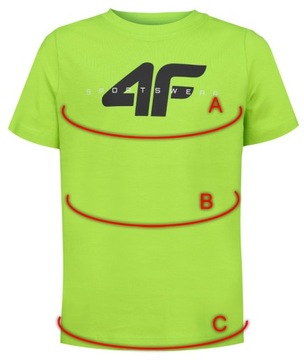 ФУТБОЛКА ДЛЯ МАЛЬЧИКОВ 4F ДЕТСКАЯ ФУТБОЛКА M1113 ХЛОПОК BASIC SPORTS 134