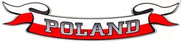 NAKLEJKA POLAND POLSKA WSTĘGA FLAGA TIR