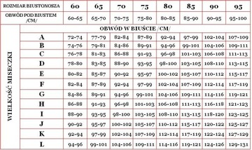 BIUSTONOSZ USZTYWNIANY DALIA k17 SPACER 65I