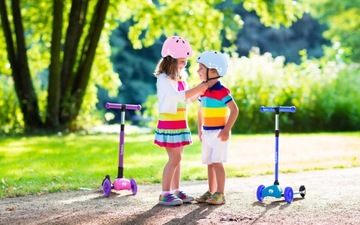 Kask Rowerowy Dziecięcy Tulano RÓŻOWY LEKKI REGULOWANY 48–52 cm ODBLASK