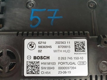 BMW G01 G20 G30 PŘÍSTROJOVÁ DESKA BUDÍK 9836945