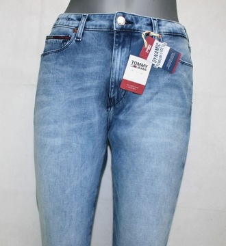 Jeansy Tommy Jeans Sylvia DW0DW08181 wyszczuplające rurki wys. stan W30/L30