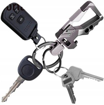 Металлический мужской ремень кольцо для ключей подарок элегантный с открывалкой