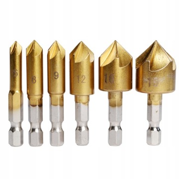 СВЕРЛА ФРЕЗЕРНЫЕ КОНИЧЕСКИ 6 ШТ.