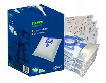 12 мешков для пылесоса ZELMER ZVC305ST ODYSSEY COBRA METEOR ELF AQUARIO