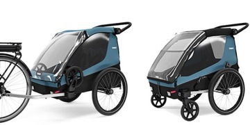 Прицеп-коляска THULE Courier Double для 2 детей или 1-2 собак (10102001)