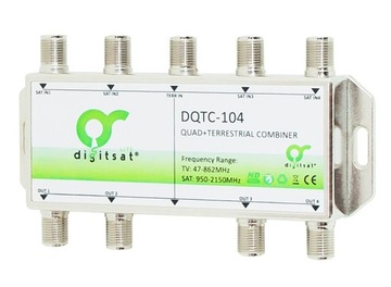 Sumator zwrotnica DIGISAT DQTC-104 4x SAT +DVB-T2