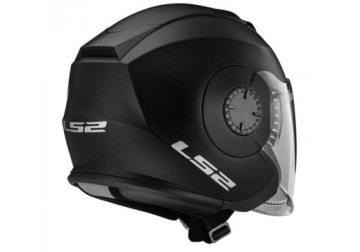 LS2 OF570 VERSO SOLID MATT ЧЕРНЫЙ ОТКРЫТЫЙ ШЛЕМ