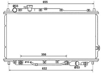 CHLADIČ KIA SHUMA 96-01 1.5/1.6 NRF53033