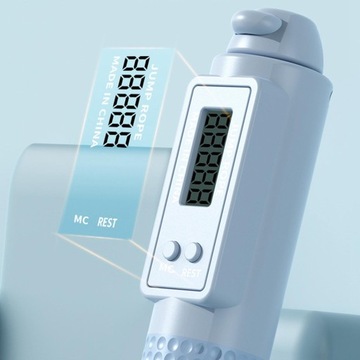 Беспроводные регулируемые гири, длина, скорость, цифровые, с синим счетчиком, 280 см