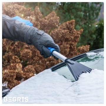 СКРЕБОК ДЛЯ ОКОН С ЩЕТКОЙ ДЛЯ УБОРКИ СНЕГА СКРЕБОК ДЛЯ ОКОН 2 В 1 ДЛИННЫЙ