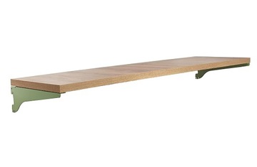 PÓŁKA 80x30cm+ WSPORNIKI GREEN NA SYSTEM SZYNA UNIVERSAL a1
