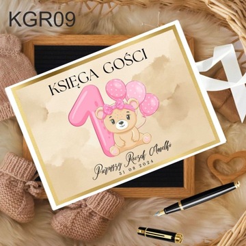 Pamiątkowa księga gości na ROCZEK z imieniem 100 stron+ wstążka