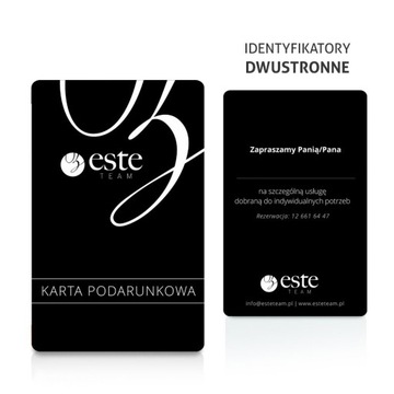 Identyfikatory legitymacje z nadrukiem 5 SZTUK