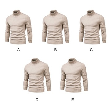 Męski sweter w jednolitym kolorze zastępujący