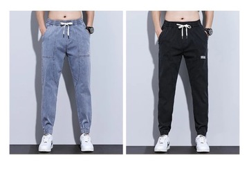 2024 Autumn Men's Jeans Jogger Thin Harem Pants Co