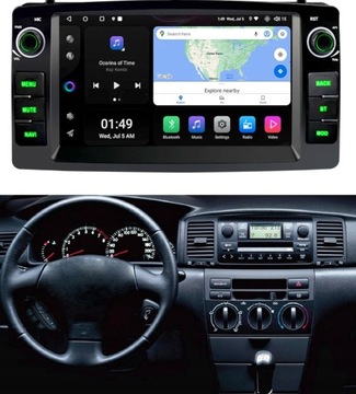 RADIO GPS ANDROID TOYOTA COROLLA E12 2001-200