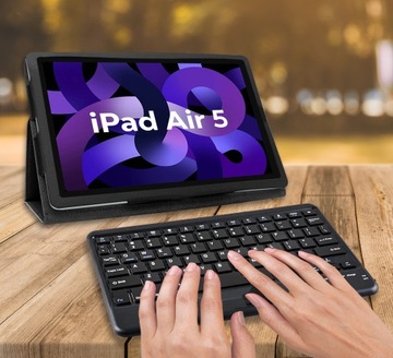 ЧЕРНАЯ BLUETOOTH-КЛАВИАТУРА для APPLE iPad AIR 5 2022 10,9 дюйма A2589 A2591