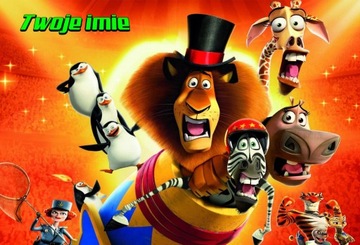 Puzzle Madagaskar 96el + imię Gratis RÓŻNE WZORY!
