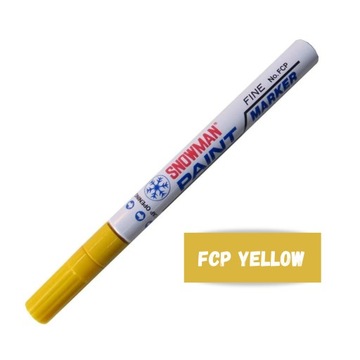 Pisak olejowy z farbą marker SNOWMAN FCP żółty średni 1,5 mm 1 szt
