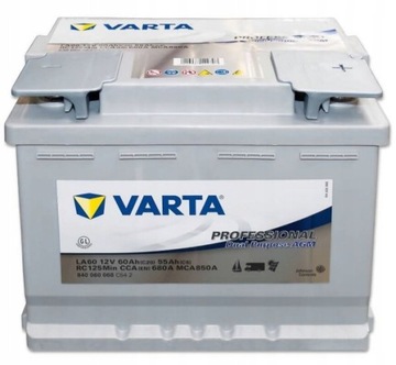 VARTA PROFESSIONAL AGM LA60 60Ah 680A JACHT,KAMPER