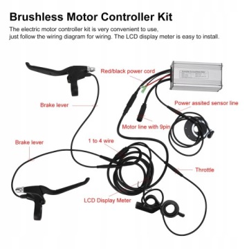 36 В 48 В 500 Вт ПЕРЕКЛЮЧАТЕЛЬ КОНТРОЛЛЕРА ДВИГАТЕЛЯ