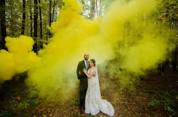 Свеча Smoke Fountain, фиолетовая, свадебная сессия, 5 шт.
