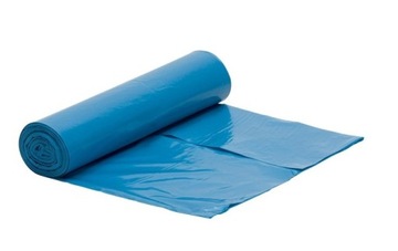 WORKI NIEBIESKIE NA ODPADY ŚMIECI PAPIER 70L 50SZT