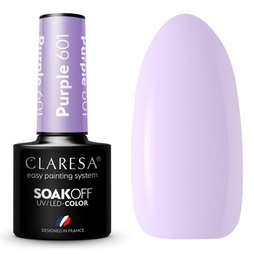 Lakier Hybrydowy Claresa Pastelowy Purple 601