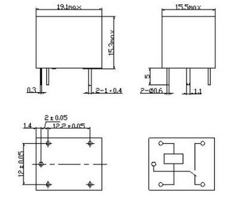 Реле SONGLE SRD-12VDC-SL-C - 12В