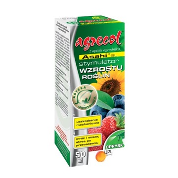 Asahi SL 50ml AGRECOL stymulator wzrostu uszkodzenia mechaniczne mróz susza